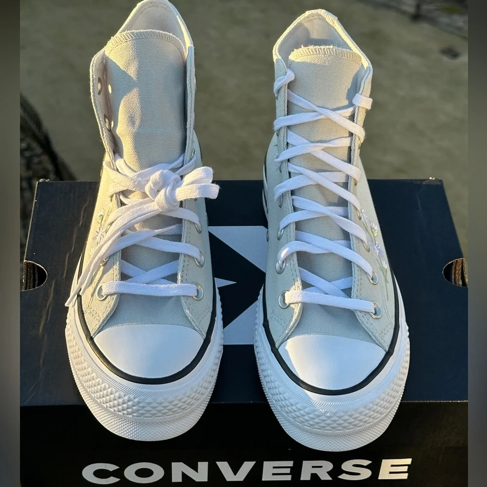 Converse Gray CTAS Platform High Casual Sneaker Womens 6.5 | GS Girls 5Y NEW